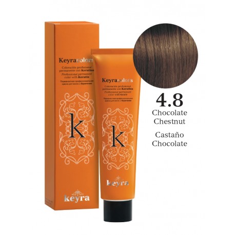Keyra Barva na vlasy č. 4.8 (Čokoládový kaštan)