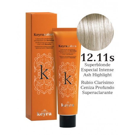 Keyra Barva na vlasy č. 12.11s (Speciální superblond intenzivní výrazná popelavá )
