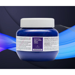 Kallos stříbrná maska proti žlutému nádechu vlasů 275 ml - Kallos Coloring Hair Mask Silver Refle