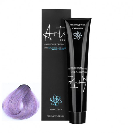 ARTE COLOUR 9.21 – Velmi světlá popelavá fialová blond profesionální barva na vlasy 100 ml