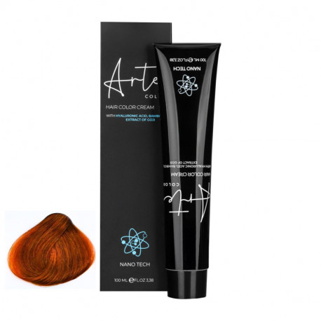 ARTE COLOUR 7.44  – Intenzivní střední měděná blond profesionální barva na vlasy 100 ml