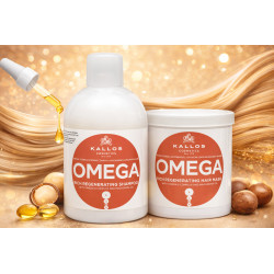Kallos Omega set – regenerační šampon + maska s makadamiovým olejem