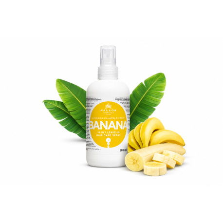Kallos Banan 14 v 1 bezoplachový sprej - KJMN Banana 14-in-1 Hair Care Spray 200 ml