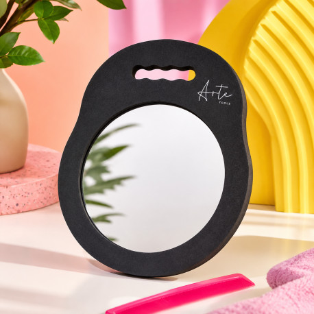 Profesionální kadeřnické zrcadlo ARTE TOOLS ROUND O s lehkým EVA rámem
