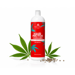 Kallos Hair Pro-Tox Konopný šampon 1000 ml - Kallos Hair Pro-Tox Cannabis Shampoo