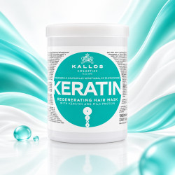 Kallos Keratin regenerační maska na vlasy s keratinem a mléčným proteinem 1000 ml